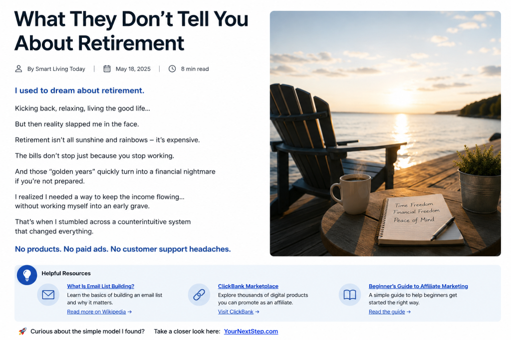 What They Don’t Tell You About Retirement